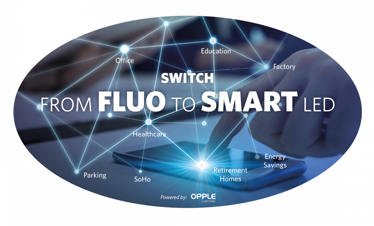 Switch from fluo to smart LED